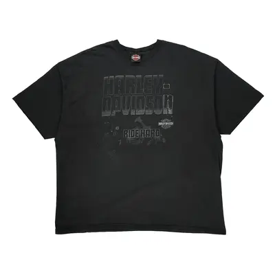 Orlando Harley Davidson Graphic T-Shirt - 3XL Black Cotton