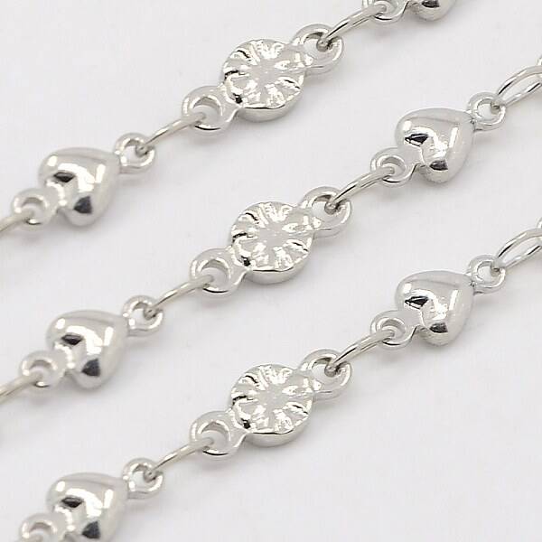 Tarnish Resistant 304 Stainless Steel Flower Chains