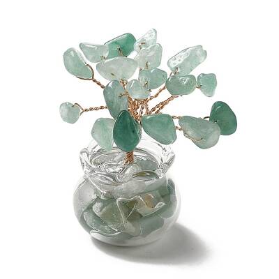 Natural Green Aventurine Chips Tree Decorations