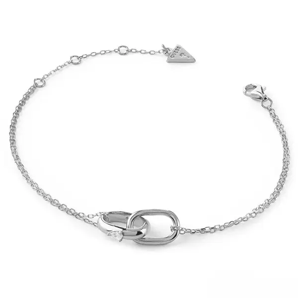 Guess Bracciale Da Donna In Argento Nuances Jsbb04559Jwrh - Lunghezza: 18,4 Cm