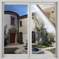 Window Reflective One Way Mirror Privacy Film,Heat & UV Blocking Static Cling,Easy Install, Removable,For Home&Office,17.5x78...