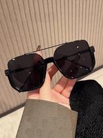 Women's Fashionable Metal Frame Sunglasses, Classic Aviator Sunglasses, Trendy Casual Sunglasses for Everyday Use, Fashion Ac...