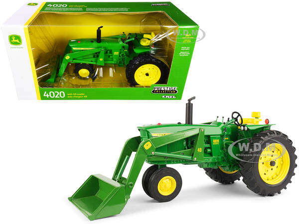 John Deere 4020 Narrow Front Tractor with 48 Loader Green \