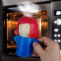 Angry Mom Design Microwave Cleaner, 1 Count Heated Steam Oil Cleaner, Microwave Cleaning Supplies, Oven Steaming Box Cleaning...