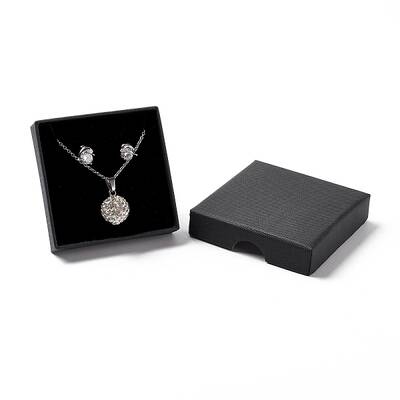 Paper with Sponge Mat Necklace Boxes