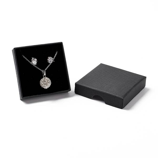 Paper with Sponge Mat Necklace Boxes