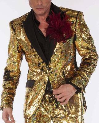 big and tall mens tuxedos - Black and Gold Tuxedo