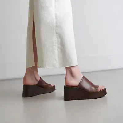 587- Eugene Cuir Marron-Fonce | Color: MARRON FONCE | Size: 38
