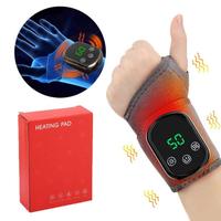 5 Levels Hot Compress Electric Wrist Massager, Wireless Heated Vibration Wrist Massage Belt, Hand Care Machine for Women & Me...