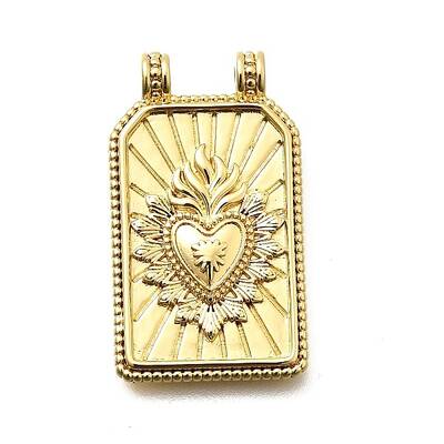 Rectangle Brass Pendants