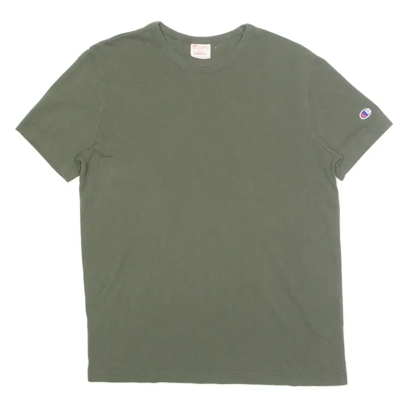 CHAMPION Mens T-Shirt Green S