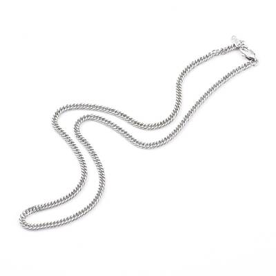 Non-Tarnish 304 Stainless Steel Diamond Cut Cuban Link Chain Necklaces