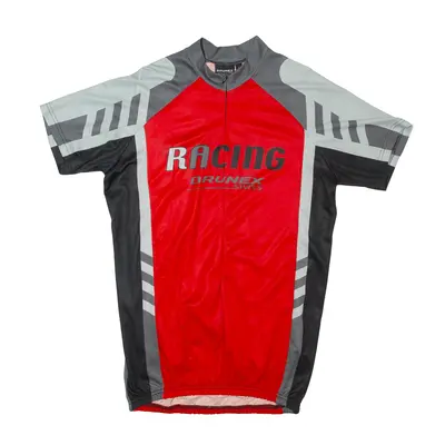 BRUNEX Cycling Mens Jersey Red 1/2 Zip L