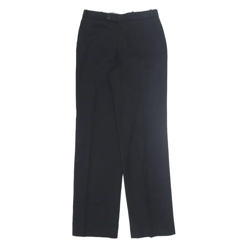 Formal Trousers Black Regular Straight Womens W28 L34