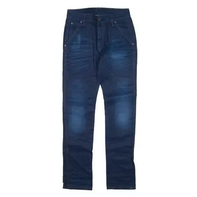 G-STAR Double-knee Jeans Blue Denim Slim Straight Womens W26 L29