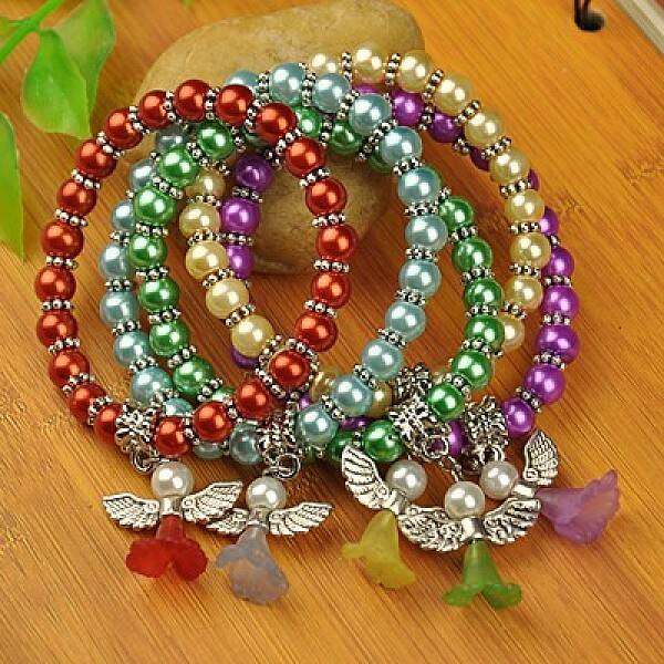 Lovely Wedding Dress Angel Bracelets for Kids