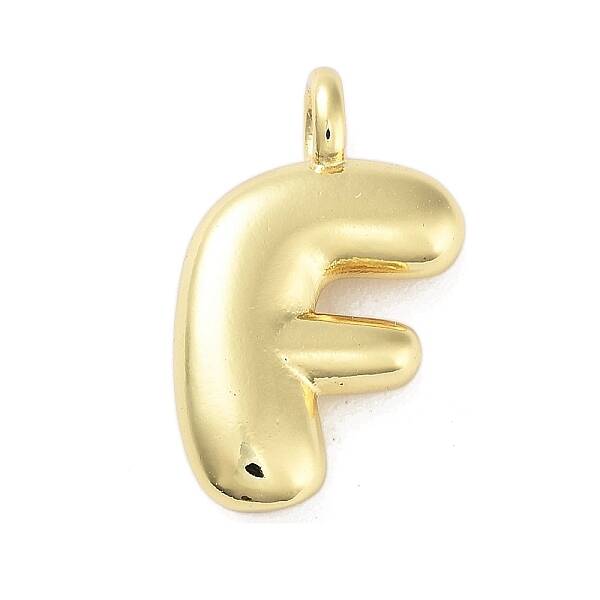 Rack Plating Brass Balloon Letter Pendants