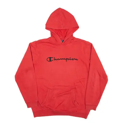 CHAMPION Hoodie Red Pullover Mens M