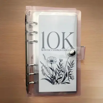 Flower Pattern Summer Season Money Saving Challenge Binder, Money Saving Budget Binder with Cash Envelopes, Savings Challenge...