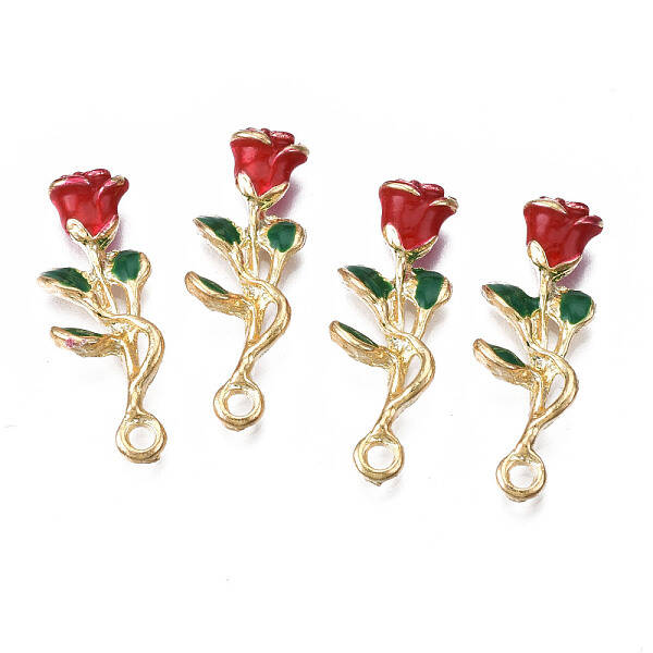 Rack Plating Alloy Enamel Pendants