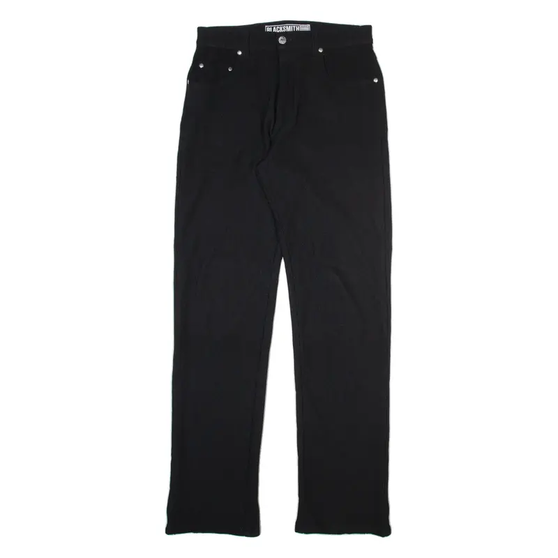 BLACKSMITH Womens Trousers Black Slim Straight W28 L33