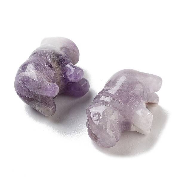 Natural Amethyst Carved Figurines