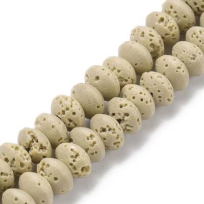 Synthetic Lava Rock Beads Strands