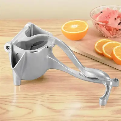 Manual Fruit Juicer, Household Small Fruit Press Juicer, Stainless Steel Lemon Pomegranate Press Juicer, Modern Fruit & Veget...