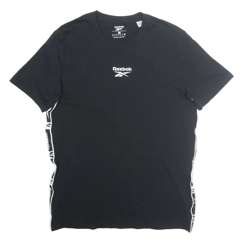 REEBOK Mens T-Shirt Black M