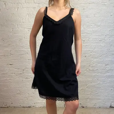 Nuovo Giglio Midi Dress - 3XL Black Linen Blend