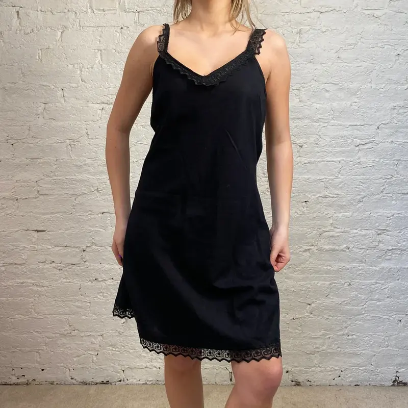 Nuovo Giglio Midi Dress - 3XL Black Linen Blend