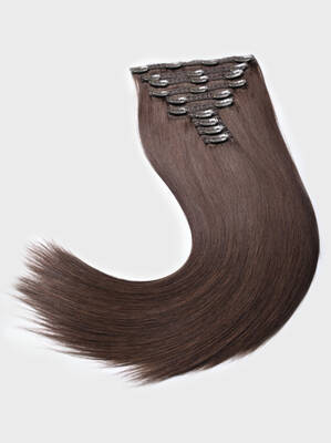 UNice Mochachino Brown Human Hair Clip In Extension