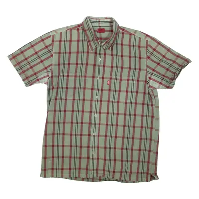 LEVI'S Red Tab Mens Shirt Green Check M