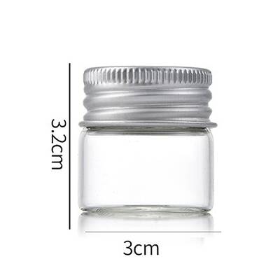 Clear Glass Bottles Bead Containers