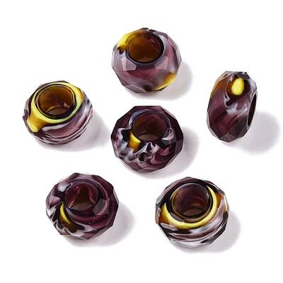 Two Tone Glass European Beads