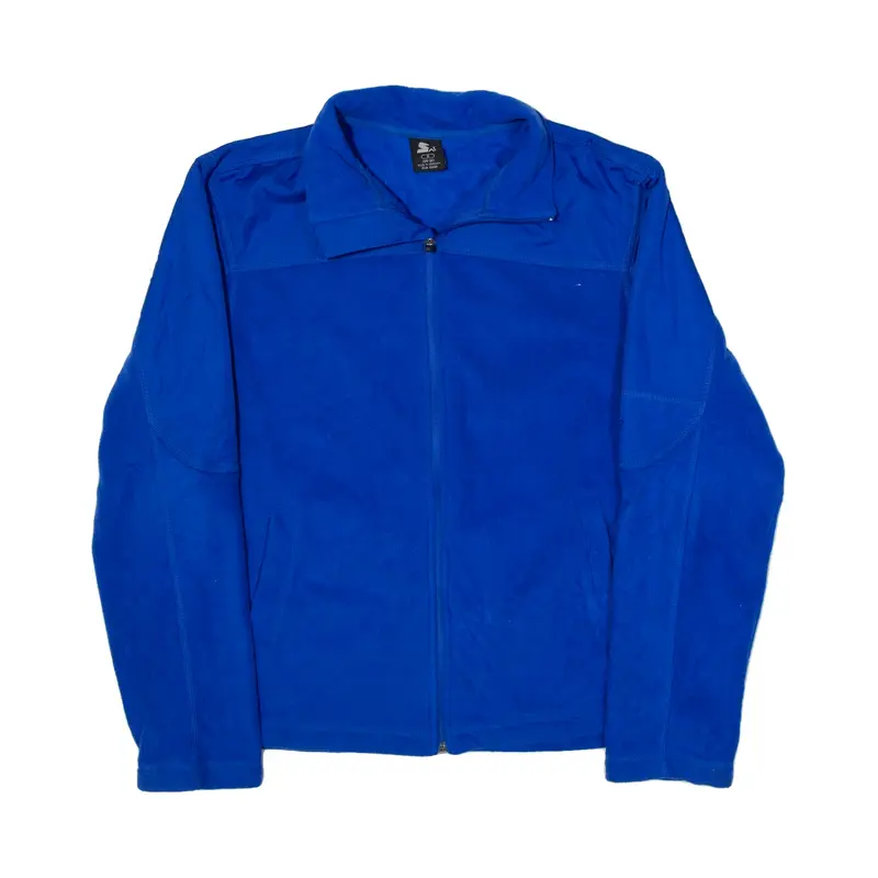 STARTER Fleece Jacket Blue Mens S