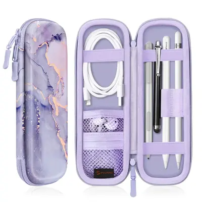 [Case Only, No Pen] Fintie Portable Case for Apple Pencil/Samsung Stylus Pen/Surface Pen - PU Leather Protective Carrying Bag...