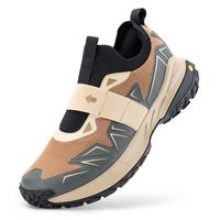 FitVille Men's Extra Wide Slip On Shoes with Arch Support, Comfortable Orthopedic Hiking Sneakers for Travel Camping, Waterpr...