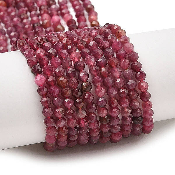 Natural Red Tourmaline Beads Strands