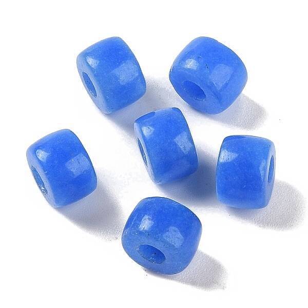 Dyed Natural White Jade Beads
