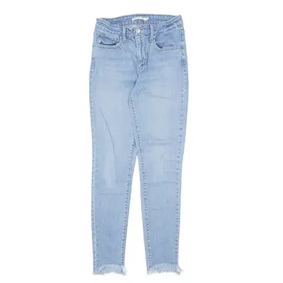 LEVI'S High Rise 721 Jeans Blue Denim Regular Skinny Womens W24 L27