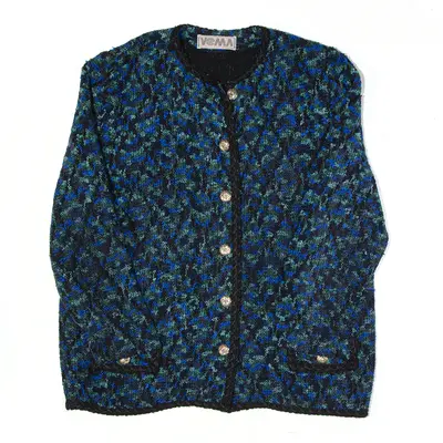 VEMA Blazer Jacket Blue Womens L