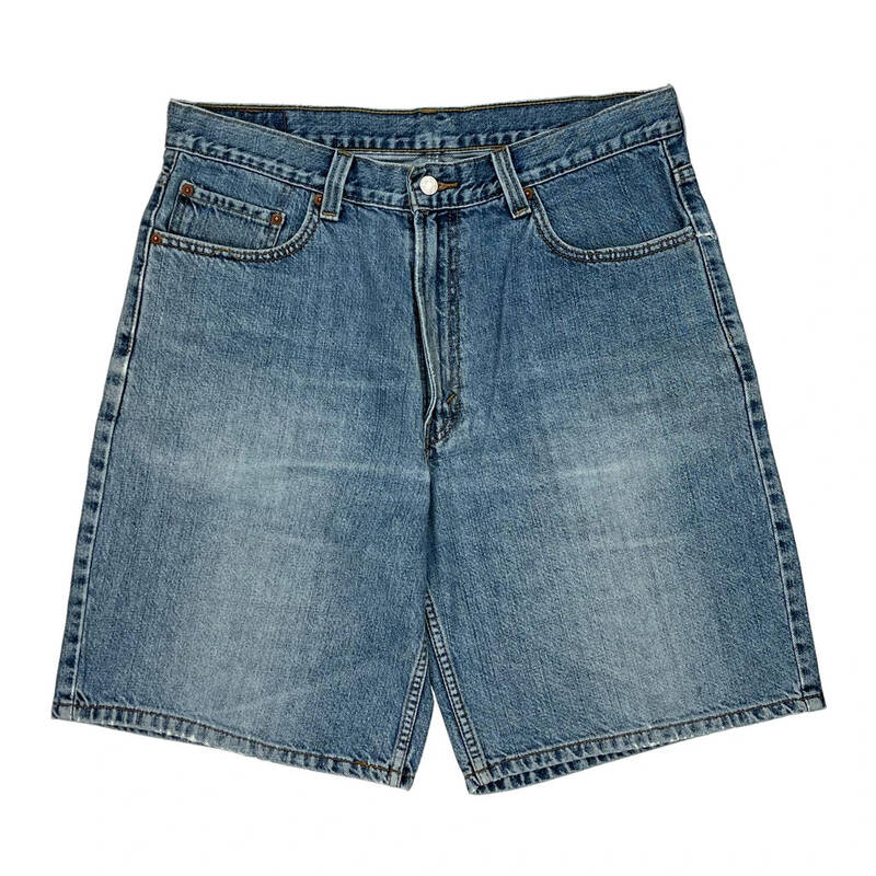 550 Levis Denim Shorts - 36W 10L Light Wash Cotton
