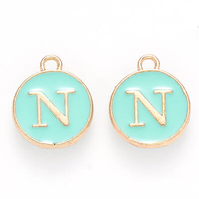 Golden Plated Alloy Enamel Charms
