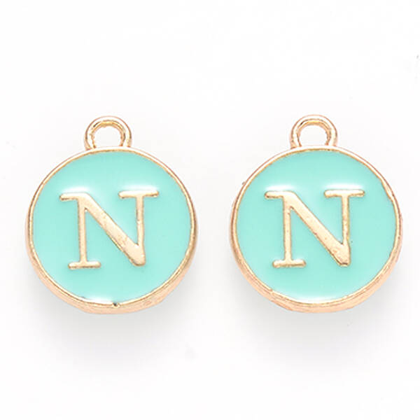 Golden Plated Alloy Enamel Charms