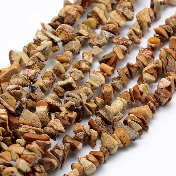 Natural Picture Jasper Beads Strands