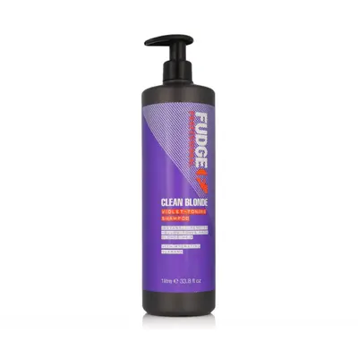 Fudge Professional Clean Blonde Damage Rewind Violet-Toning Shampoo 1000 ml