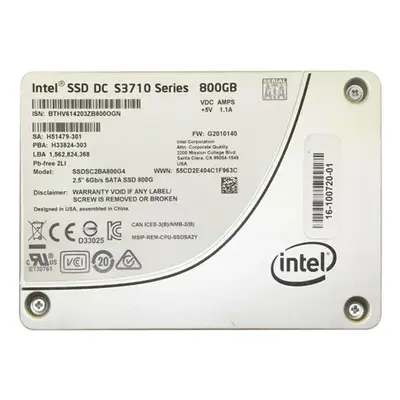 Intel SSDSC2BA800G4 | S3710 800GB Multi-Level Cell SATA 6Gb/s 2.5-Inch Solid State Drive