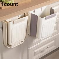 Foldable Kitchen Narrow Trash Can, 1 Count Hanging Garbage Organizer, Kitchen Bin, Space-saving Kitchen Accessory for Home, H...