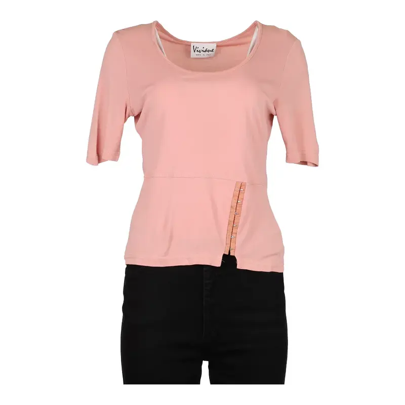 Viviane Top - Medium Pink Acetate
